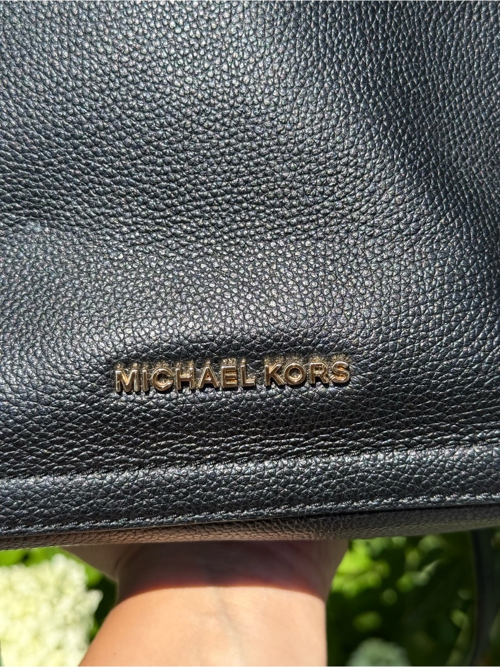 Michael Kors Black Pebbled Leather Backpack - Picture 2 of 8